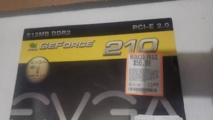 Nvidia Geforce 210 DDR2 Pci-e 2.0 512 Mb EVGA PCI EXPRESS GRAHIC CARD - Picture 1 of 5