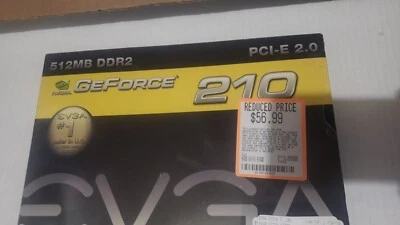 Nvidia Geforce 210 DDR2 Pci-e 2.0 512 Mb EVGA PCI EXPRESS GRAHIC CARD - Image 1 of 4
