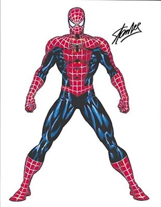 STAN LEE Hand signed photo COPY! MARVEL COMICS! SPIDER-MAN VERY NICE PHOTO! F3 - Picture 1 of 4