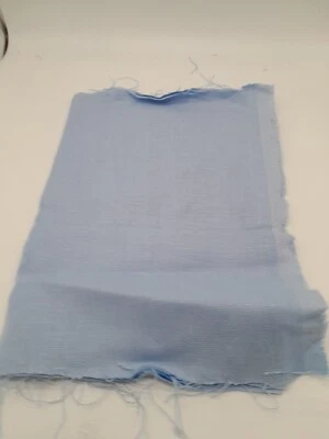 100% Irish Linen Fabric sample Baby Blue Chambray -151.13cm x 20cm approx MN - Image 1 of 4