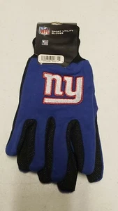 New York Giants Gloves Sports Logo Utility Work Gloves NEW Colored Palm - Picture 1 of 1