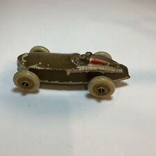 Vintage 1930s Sun Rubber Company Boattail Toy Race Car Brown Racer!