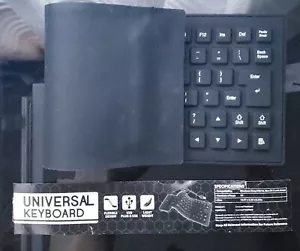 Universal Keyboard Dustproof Waterproof Silicone Flexible Full Size USB Keyboard - Picture 1 of 2