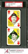 1951 TOPPS RED BACK #13-17 DALE MITCHELL-DAVE BELL POP 8 PSA 5