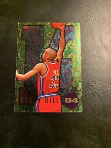 S45 D4 Grant Hill Detroit Pistons 1995/96 Hoops dunks slams - Picture 1 of 2
