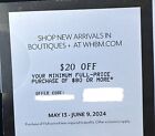 WHBM White House Black Market Coupon - $20 Off $80 In Store & Online Exp 6/9/202