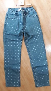 Hanna Andersson Girls Not So Skinny Dot Jean Pant Size 160 (14 US) - Picture 1 of 9