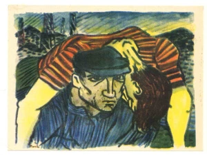 Gabriele Mucchi - der VERWUNDETE KAMERAD - Lithografie nach Aquarell 1951 - Picture 1 of 1