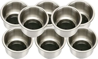 12件装不锈钢杯饮料架带排水适用于船用露营车房车 — 第 1/4 张图片