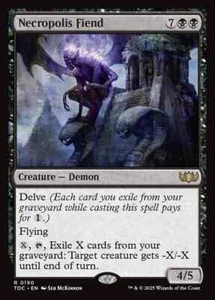 MTG Commander TDM R Necropolis Fiend #0190 - Picture 1 of 1