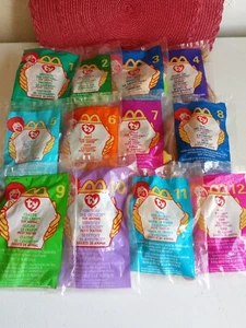 McDonald's Ty Beanie Babies 1999   number 1 through 12  Brand New Sealed . - Picture 1 of 11