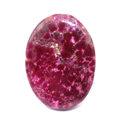 Piedra preciosa suelta rosa natural Arizona 56 quilates corte ovalado con regalo gratis Foto 1 de 4