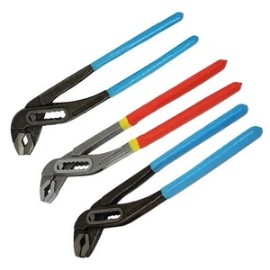 Plumbers Slim Jaw Pliers 7", 8", 10" & 12" Soft Grips Chrome-Vanadium Steel - Picture 1 of 33
