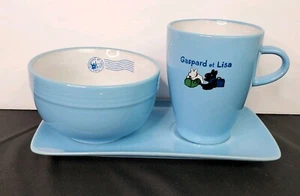 Gaspard et Lisa Casper Lisa Bowl Mug with Tray 2013 Hachette Livre - Picture 1 of 7