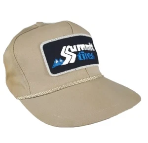Vintage K-Brand Summit Tires Strapback Trucker Hat Cap Cotton Twill Sewn Patch - Bild 1 von 10