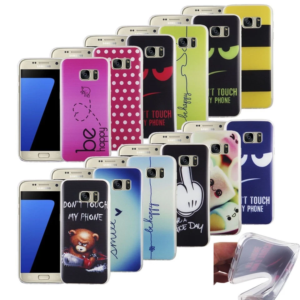 Custodia per Cellulare Cover Case Protettiva Motivo Sottile TPU Silicone Bumper - Immagine 1 di 1