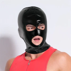 Disfraz de Cosplay Unisex Cuero PU Tocado Boca Abierta Sobre Cabeza Aro Máscaras Faciales - Imagen 1 de 28