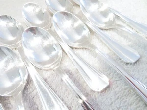 Vintage French silver-plated 12 coffee spoons Christofle Boreal 13,7cm - Picture 1 of 10