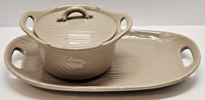 Juego de sopa y sándwich Temp-tations by Tara Woodland - Cuenco y bandeja con tapa - Bronceado Foto 1 de 4