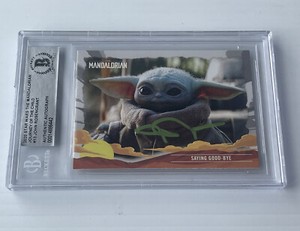 JOHN ROSENGRANT SIGNED Wars The Mandalorian Journey Of Child #13 Beckett Slabbed