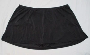 B1 Lane Bryant Cacique Swim PLUS 28 28W 4X black mid-rise swim skirt with briefs - Picture 1 of 5