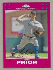 2007 TOPPS CHROME "RED REFRACTOR" MARK PRIOR #D 67/99 NM-MT+ CUBS