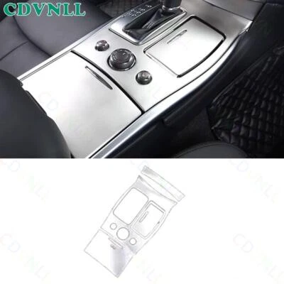 Para Infiniti Q70 2014-2019 aceros plateados consola central taza de agua marco moldura Foto 1 de 4