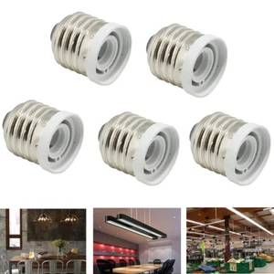 5 Pack Light Bulb Socket Adapter Medium Base E26 to Candelabra E12 Screw Reducer - Picture 1 of 12