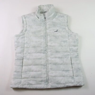 Straight Down Women's Vest Size L White Gray Camouflage Camo Full Zip Jacket - Image 1 of 4