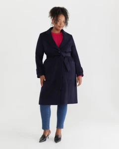 NEW $490 SPORTSCRAFT WOOL COAT JACKET NAVY 22 - Picture 1 of 7