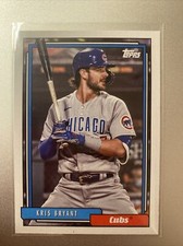 2021 Topps Update Kris Bryant 1992 Throwback Insert Chicago Cubs T92-12