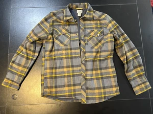 LL Bean Overland Performance Flannel Shirt Fleece-Lined Men's Jacket Mens Medium - Picture 1 of 4