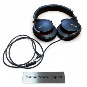 Auriculares estéreo sobre la oreja Sony MDR-1A Hi-Res negros usados probados desde Japón - Imagen 1 de 7