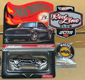 2019 Hot Wheels RLC Membership Custom Camaro with Pin and Patch - Picture 1 of 2