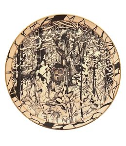 The Bradford Exchange ~ Where Paths Cross ~ Silent Journey Plate ~ 8.25" - Imagen 1 de 3