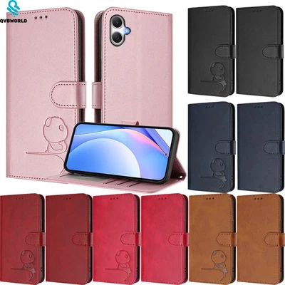 Phone Cover for Samsung A17 A16 A15 A06 A05 A36 A26 Luxury Leather Wallet Case - Image 1 of 4