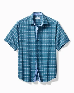 NWT Tommy Bahama Men's Coconut Point Island Zone Pixel Paradise Camp Shirt XL - Picture 1 of 3