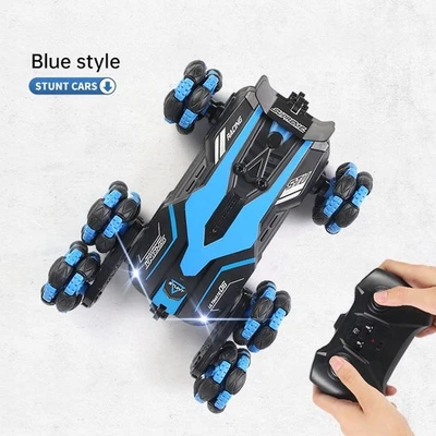 Six-wheel stunt car spray drift four-wheel drive remote control off-road light-5 - Image 1 of 4