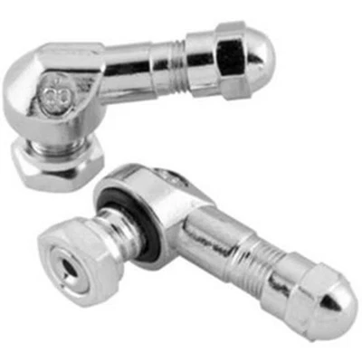 Motorcycle Valve Stems - 8mm Chrome - Pair Bikemaster 151789 - Image 1 of 2