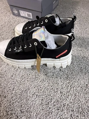 Новый палладий размер 9 Revolt LO черный/белый коренастый каблук 90-х гранж туфли кроссовки - Изображение 1 из 4