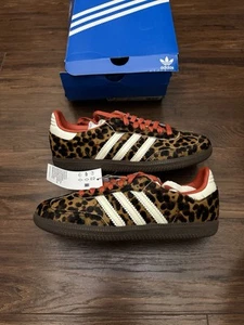Adidas Samba OG Preloved Red Leopard Pack JI2734 Size 7 Women’s Brand New - Picture 1 of 14