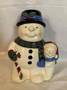 Celebrate The Season Schneemann Keksdose 12" hoch - Bild 1 von 11
