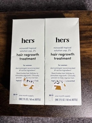 HERS Hair Regrowth Treatment for Women - 2 fl oz. Exp 3/2027 - 2 Pack. - Image 1 of 3