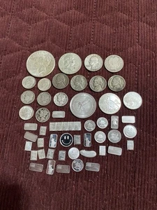 Large Silver Lot 999 Fine Silver With 90% Silver Coins And 35% War Nickels - Picture 1 of 12