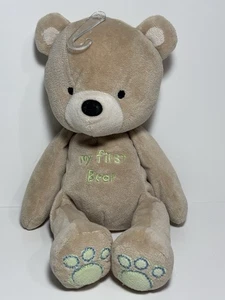 Carters Just One Year My First Bear 10"Plush Cuddles Brown Nursery Baby HTF RARE - Picture 1 of 10