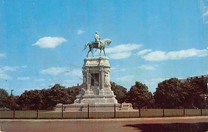 Postcard VA: Robert E. Lee Monument, Richmond, Virginia, Posted 1965 - Imagen 1 de 2