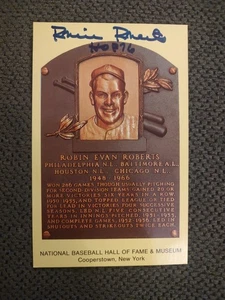 Robin Roberts Hall of Fame Postcard Signed - Picture 1 of 5