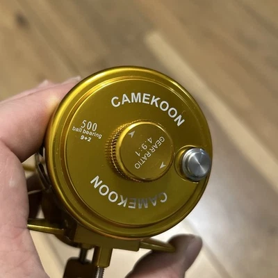 Camekoon 500 Slow Jigging Reel Gold 9+2BB 4.9:1 – NEW – In USA Ready to Ship - Image 1 of 4