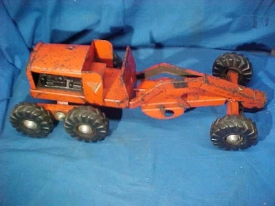 Orig 1950s NYLINT  Pressed Steel ROAD GRADER For Restoration-Parts - Image 1 of 3