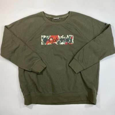 Sudadera Columbia Para Mujer Verde Gráfico Manga Larga Cuello Redondo Talla XL Foto 1 de 4